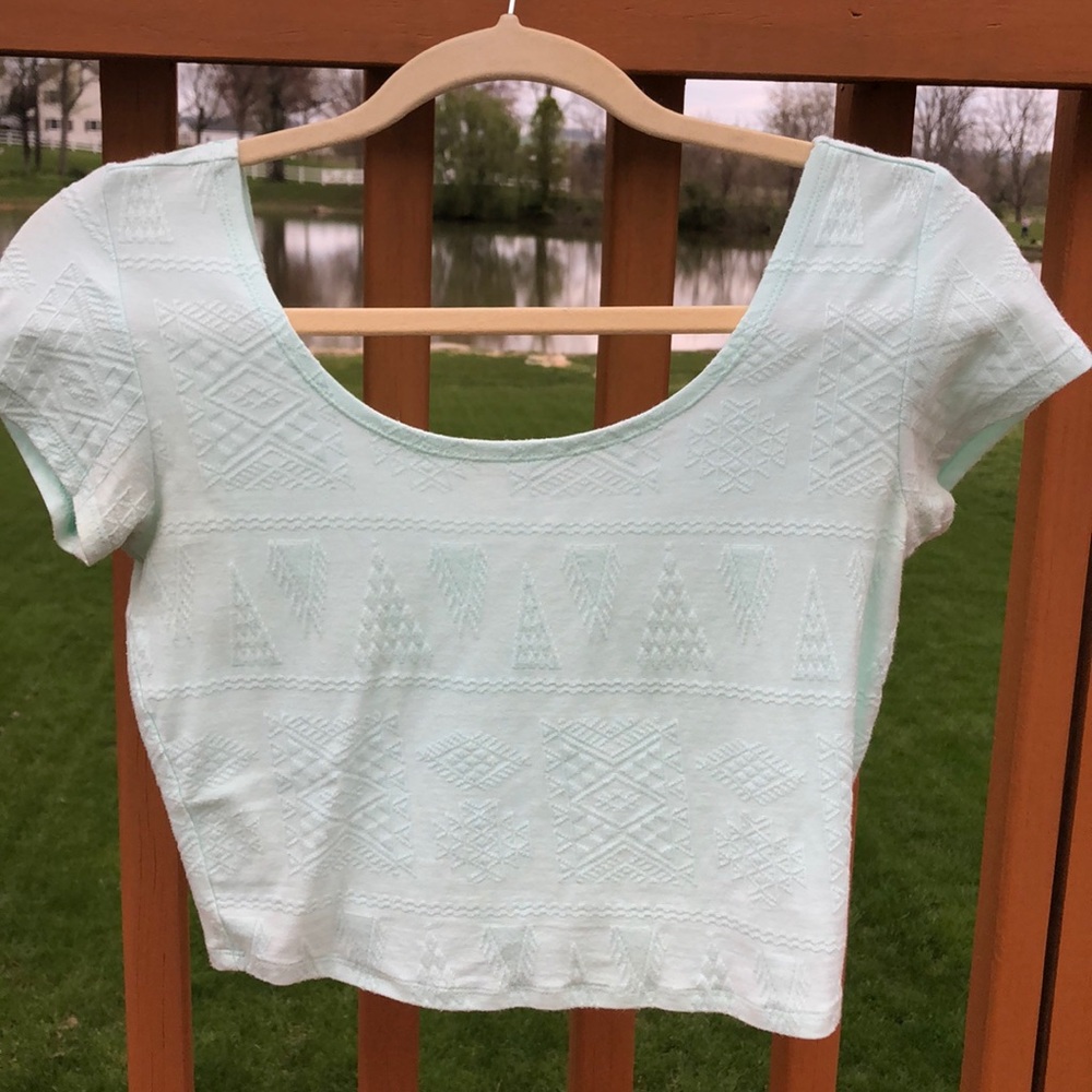 Turquoise crop top